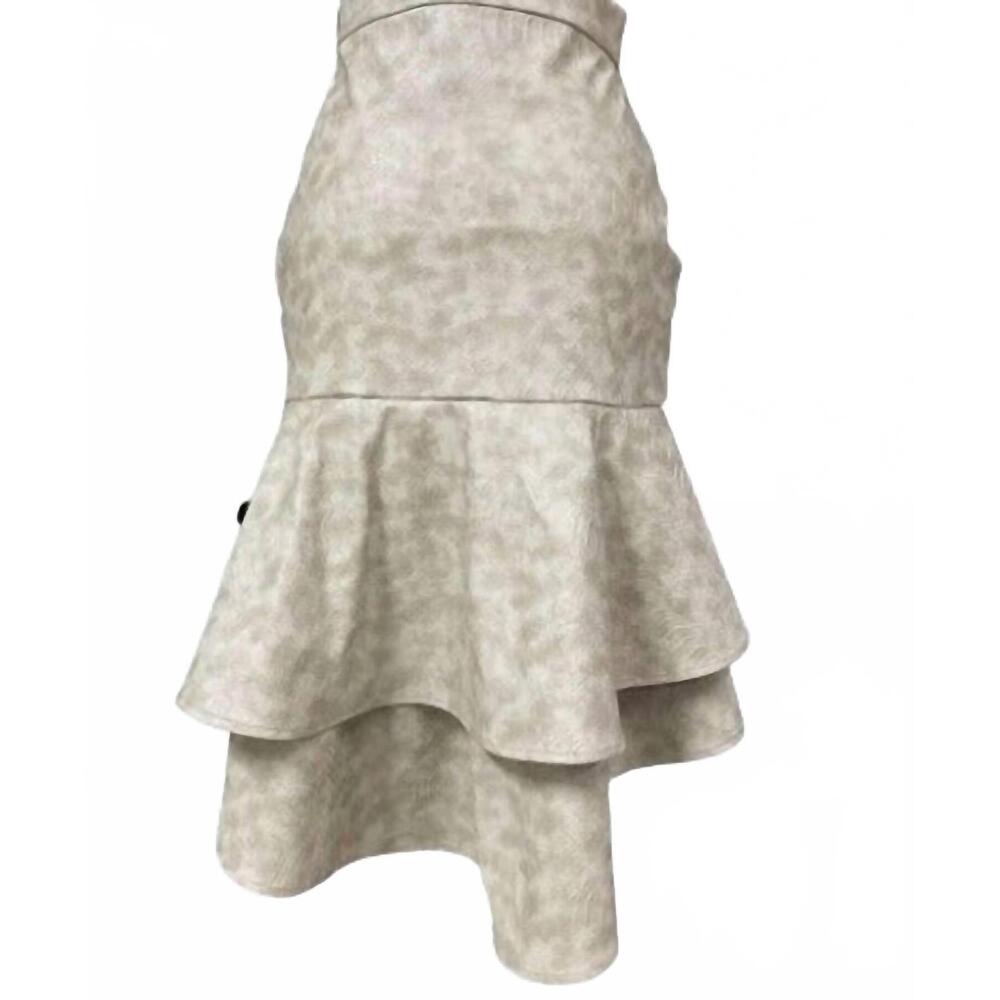 NEW ROSSARIO GEORGE women's snakeskin skirt in gre